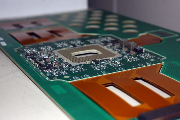 Typical complex PCB being assembled by Speedboard